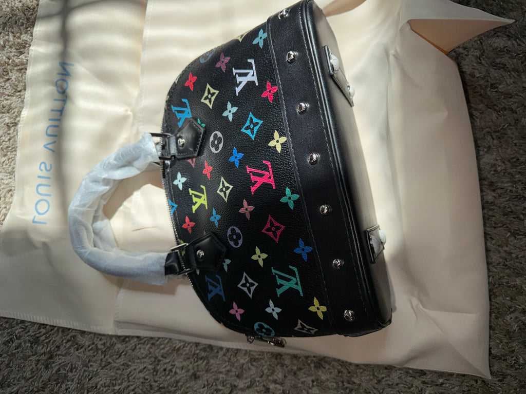Multi color lv bag
