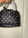 Multi color lv bag